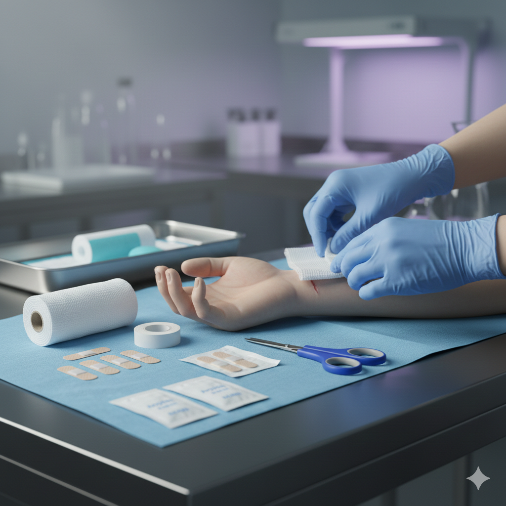 Una Gasa permite la pronta atención de heridas sea cual sea su complejidad 