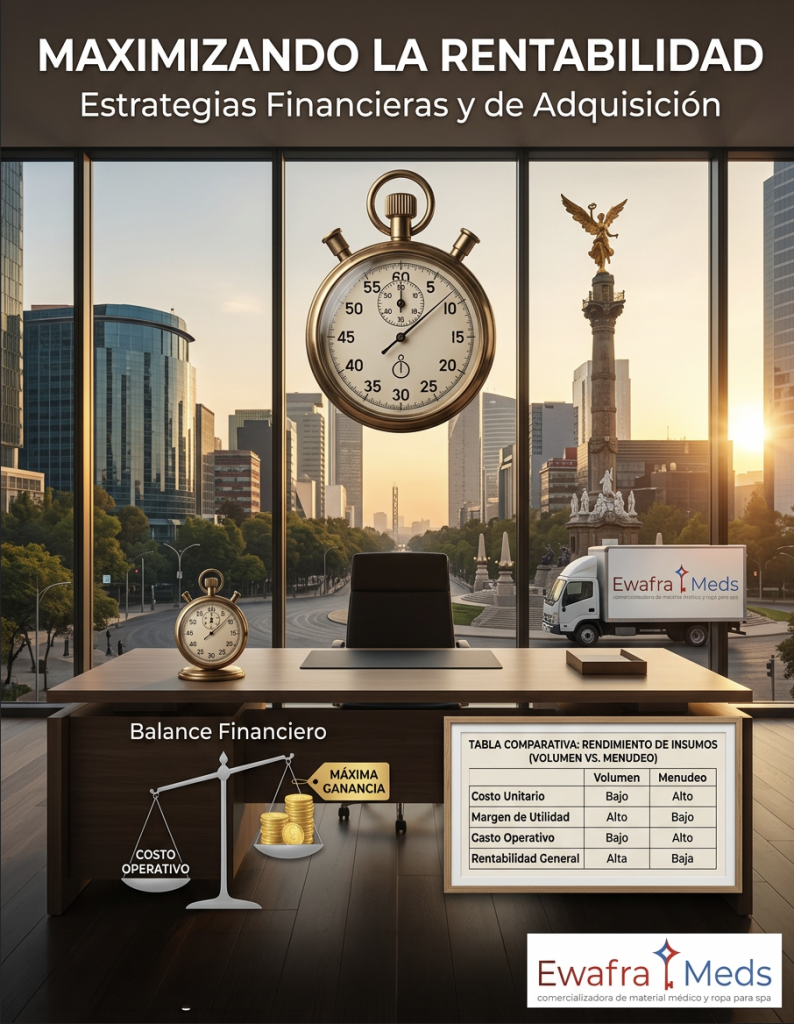 clínicas de salud y spas de belleza: 'Tabla Comparativa: Rendimiento de Insumos de Curación (Volumen vs. Menudeo)'. Aprende a gestionar tus inventarios, garantizar la seguridad técnica y elevar el profesionalismo de tu negocio con Ewafra.com.mx. Incluye tabla comparativa de rendimiento y guías técnicas."