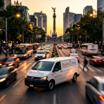 "Entregas rápidas y seguras en tu puerta. Conoce cómo nuestra red de distribución local optimiza tu inventario de material médico y spa en la capital." (Tipografía fina, centrada debajo del título).