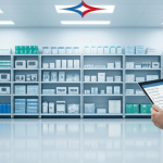 "Cumplimiento de la NOM-005-SSA3-2010 en distribuidoras de insumos médicos en México, almacén optimizado por Ewafra."