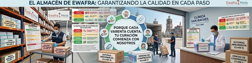 ¿Qué es el material médico de curación y cuáles son sus tipos?