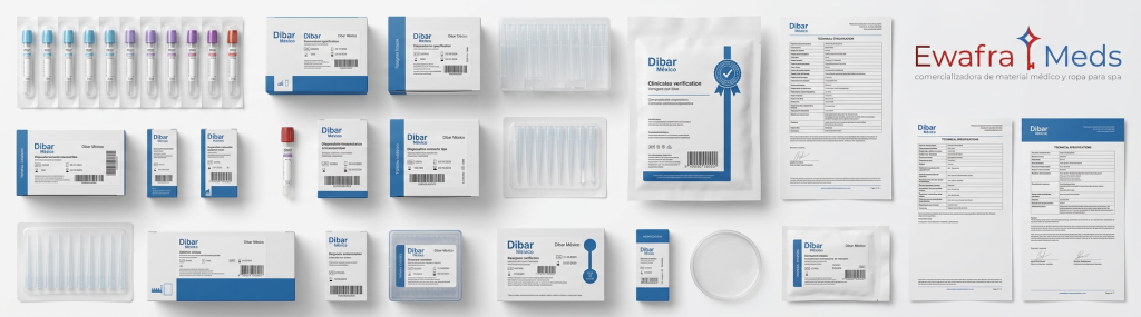 Las cuatro categorías de material de laboratorio clínico al mayoreo: toma de muestra, reactivos, protección y consumibles de proceso, por Ewafra Meds