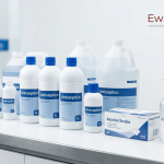 Antisépticos y esterilizantes para clínicas al mayoreo: iodopovidona, alcohol etílico, gel antibacterial y torundas distribuidos por Ewafra Meds CDMX |