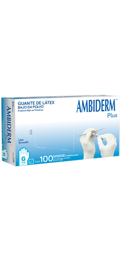 Guantes de látex para exploración | Ambiderm | EWAFRA